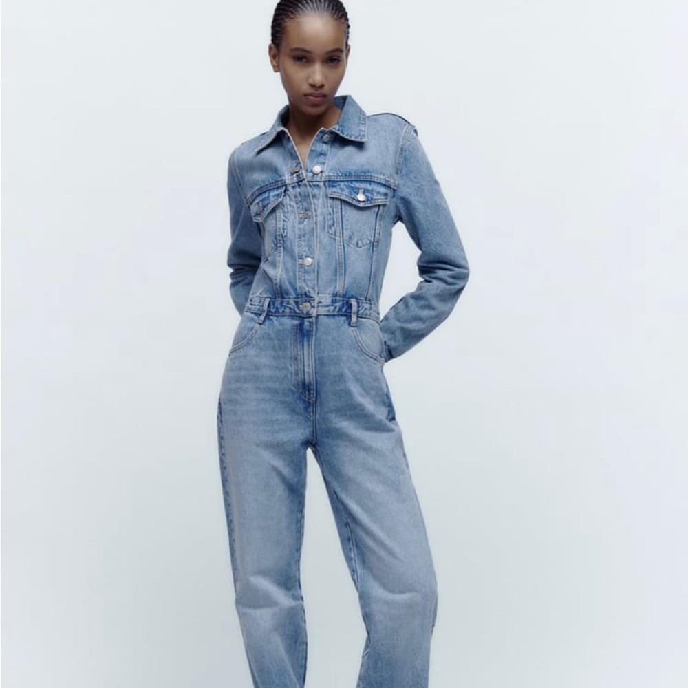 SOLD Zara TRF denim jumpsuit